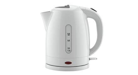 Isolated White Electric Kettle