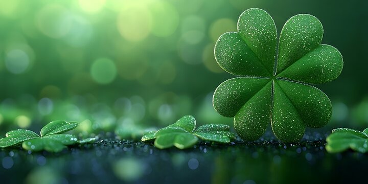 Lucky Clover with Green Nature.