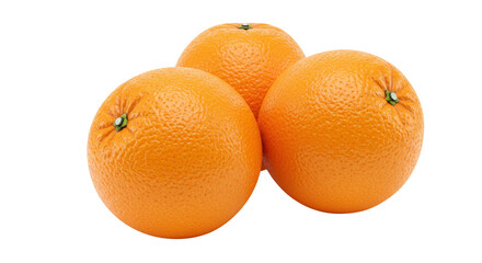 Isolated Three Oranges