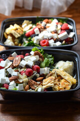 Ensalada de espinaca y pollo 