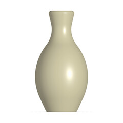 vector ceramic vase isolated with shadow