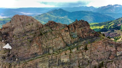 panorama of the mountains in Utah