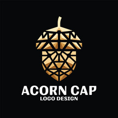 Acorn Cap Vector Logo Design