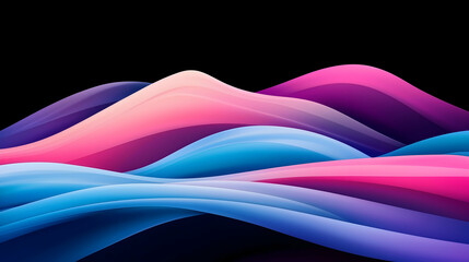 Abstract Colorful Waves Background