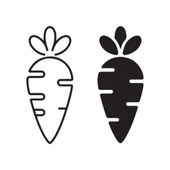 Flat design icon set for business and technology