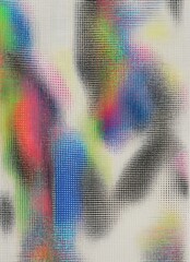Black and White Halftone Illusion with Digital Warping