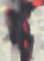 Artistic Color Distortion Texture with Mesh Grid Overlay