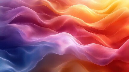 Obraz premium Flowing Abstract Waves of Color in Soft Pastel Shades and Tones