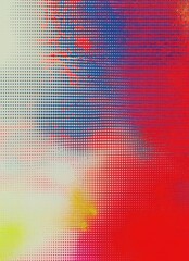 Distorted Halftone Effect with Surreal Blur and Vibration Lines