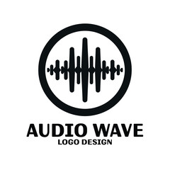 Audio Wave Vector Logo Design