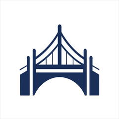  Minimalist Bridge Vector Illustration Logo Template