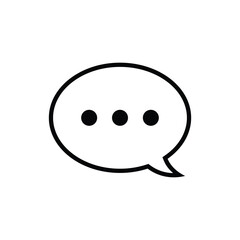 Message icon. Chat, conversation, SMS, comment, text bubble, bubble chat vector illustration.