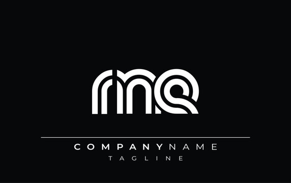RNE Creative Unique Modern Letter Logo Design. Stylized logo featuring a unique letter design, presenting abstract minimalist aesthetics and modern appeal