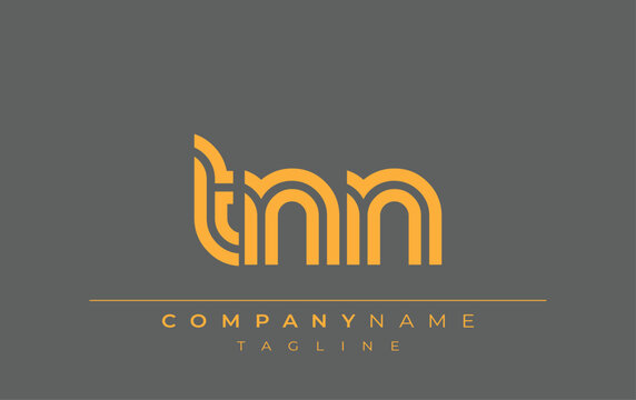 TNN Creative Unique Modern Letter Logo Design. Stylized logo featuring a unique letter design, presenting abstract minimalist aesthetics and modern appeal