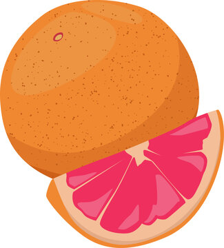 Rosa Grapefruit mit Fruchtst&uuml;ck &ndash; erfrischend, leicht bitter und vollgepackt mit Vitamin C.
