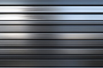 Obraz premium 3D illustration of a silver striped aluminum background