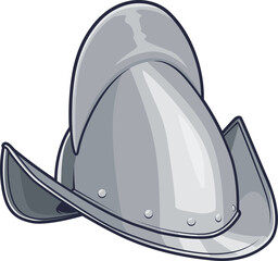 Typischer Morion mit hohem Kamm – verbreitet bei Fußsoldaten der Renaissancezeit.