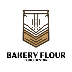 Bakery Flour Vector Logo Design