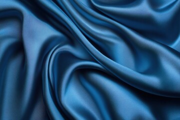Fototapeta premium Abstract background of smooth elegant blue silk texture