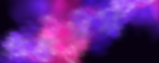  Atmospheric neon purple clouds.Magical fantasy smell of tobacco.