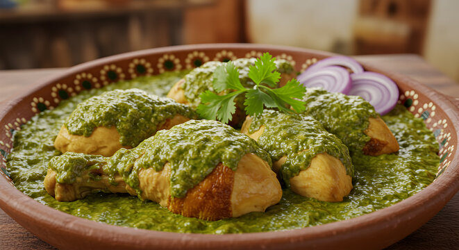 Authentic Guatemalan Jocon de Pollo: Chicken Simmered in a Vibrant Green Sauce
