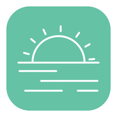 Fototapeta premium Sunset Icon