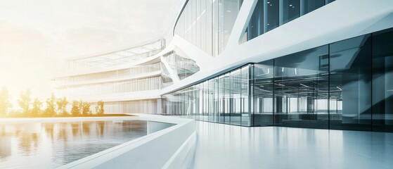 Engineers designing AI enhanced building automation systems, high-tech smart building with real-time climate control and energy management, High-tech style