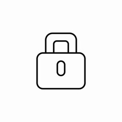 key pad lock icon sign vector