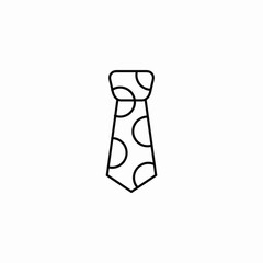pattern necktie icon sign vector