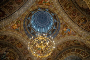 Chernivtsi National University Three Hierarchs Church interior, Ukraine.