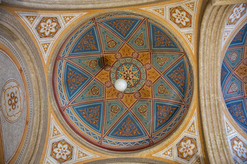 Chernivtsi National University ceiling interior, Ukraine.