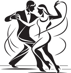 Elegant Dancing Couple in Motion
