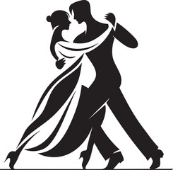 Elegant Tango Dance Couple in Motion