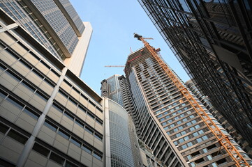 Baustelle in Frankfurt