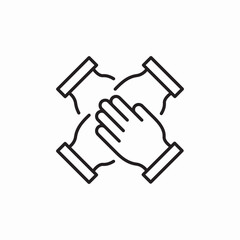 team work icon sign vector