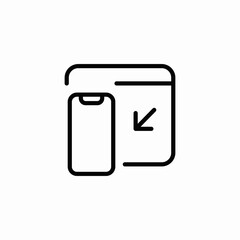 mobile sync icon sign vector
