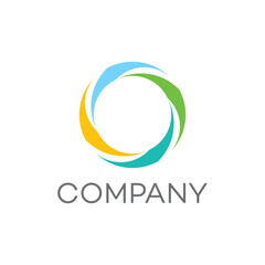 Circle swirl  logo design editable vector  business brand identity ideas 