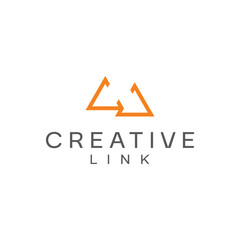 creative line triangle  logo design editable vector  business brand identity ideas 
