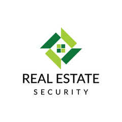 Real estate green  logo design editable vector  business brand identity ideas 