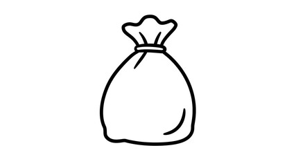 Drawn Sack Bag with Tied Top