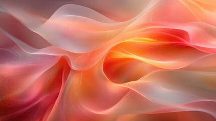 Obraz premium Soft Waves of Colorful Fabric with Light and Flowing Motion