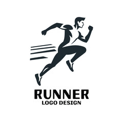 Runner Vector Logo Design