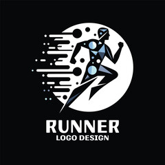 Runner Vector Logo Design