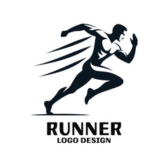 Runner Vector Logo Design