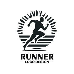 Runner Vector Logo Design