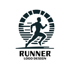 Runner Vector Logo Design