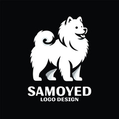 Samoyed Vector Logo Design