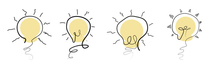 Set of brain icon collection. brain storm power, Containing creativity, brain, idea, creative, light bulb symbol. Vector Illustration.