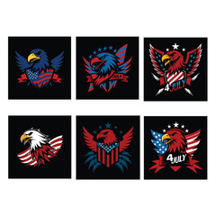 United States Independence Day vector illustration.