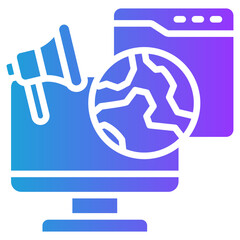 Google Ads glyph gradient icon